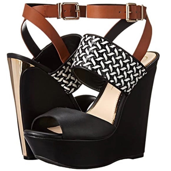 Jessica Simpson platform Wedge heels womens size 6/7 - Picture 1 of 6